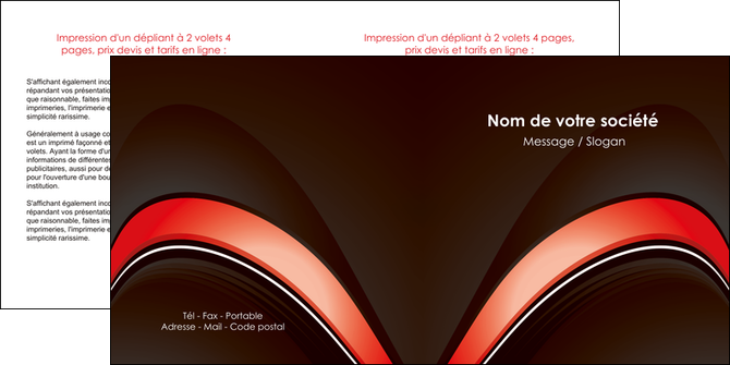 creer modele en ligne depliant 2 volets  4 pages  web design abstrait abstraction arriere plan MLGI89741