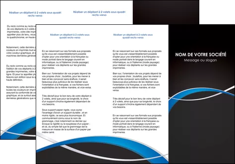 cree depliant 3 volets  6 pages  reseaux texture contexture structure MIFLU90865