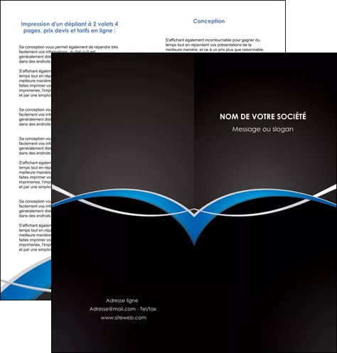 realiser depliant 2 volets  4 pages  reseaux texture contexture structure MIFBE90867