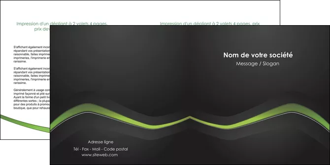 imprimer depliant 2 volets  4 pages  web design texture contexture abstrait MLGI91207