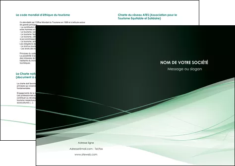 realiser depliant 2 volets  4 pages  web design texture contexture structure MIFLU92963