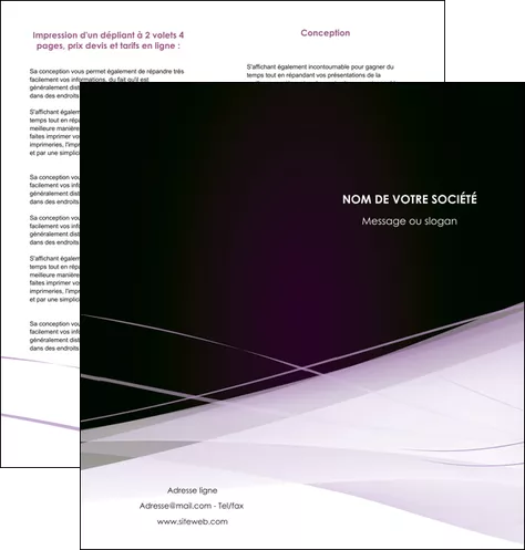 cree depliant 2 volets  4 pages  reseaux texture contexture structure MID93079
