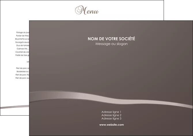 imprimer set de table metiers de la cuisine menu set de table set de table menu MLGI93587