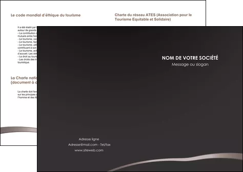 impression depliant 2 volets  4 pages  web design texture contexture structure MIFCH93801