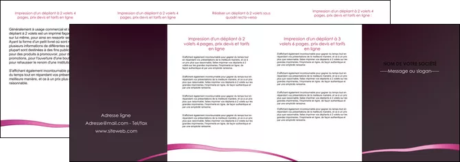 modele depliant 4 volets  8 pages  web design texture contexture structure MIFLU93861