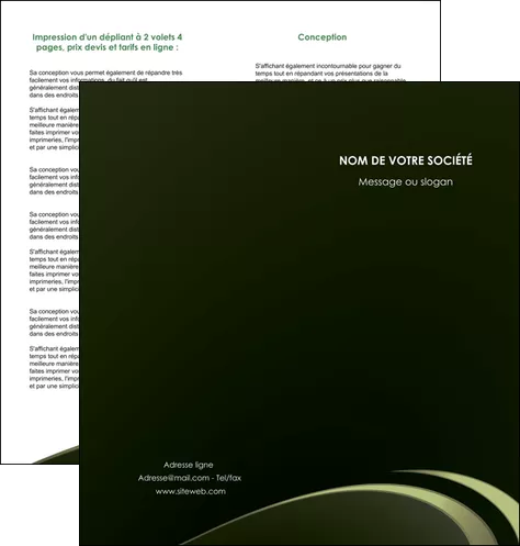 creer modele en ligne depliant 2 volets  4 pages  texture contexture structure MIFCH94367