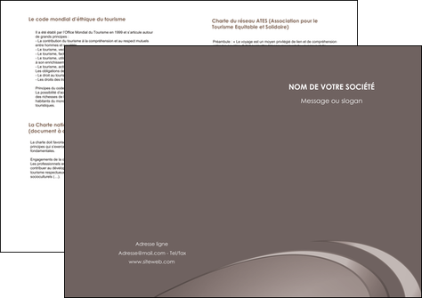 modele depliant 2 volets  4 pages  web design texture contexture structure MIF94535