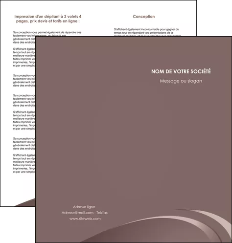 impression depliant 2 volets  4 pages  web design texture contexture structure MLGI94853