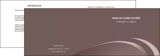 imprimerie depliant 2 volets  4 pages  web design texture contexture structure MID94869