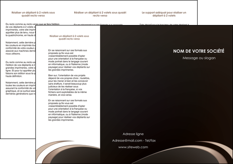 cree depliant 3 volets  6 pages  web design texture contexture structure MLIGBE95027