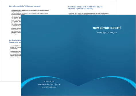 faire depliant 2 volets  4 pages  web design texture contexture structure MLGI95109