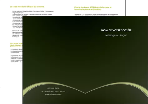 realiser depliant 2 volets  4 pages  web design texture contexture structure MLGI95785
