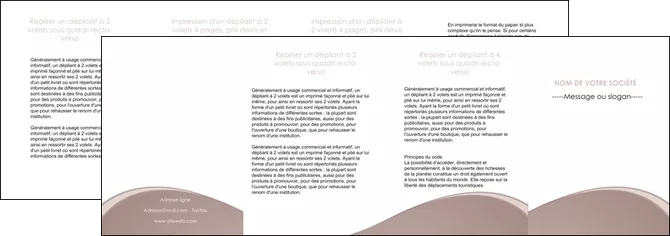 modele en ligne depliant 4 volets  8 pages  texture contexture structure MIFCH96021